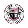[EU Shipping] Sticker - Curtain Twitchers University Vinyl Sticker — Retro Pink Badge Laptop Decal