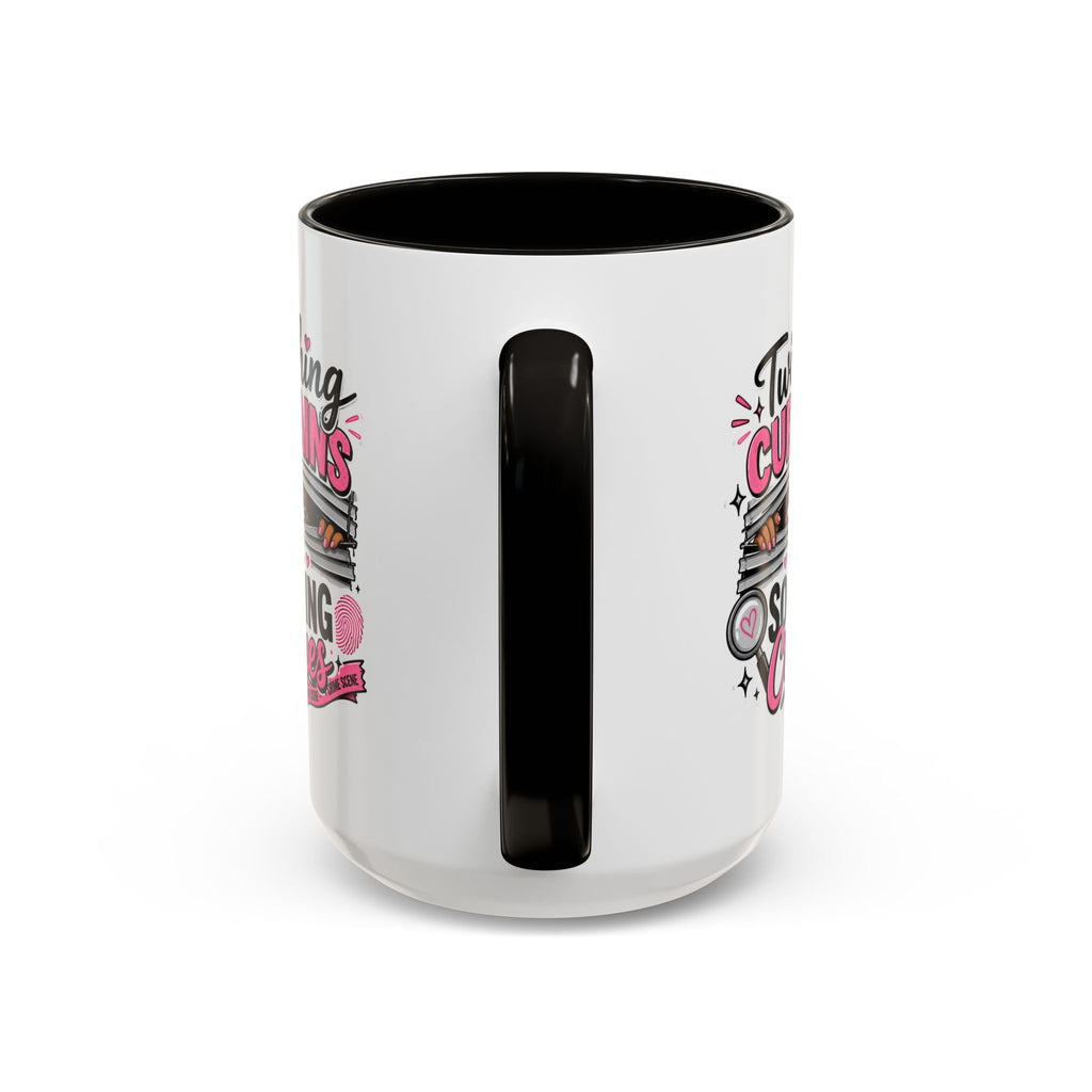 15oz Twitching Curtains Crime-Solving Mug — Funny True Crime Coffee Cup (11oz & 15oz)