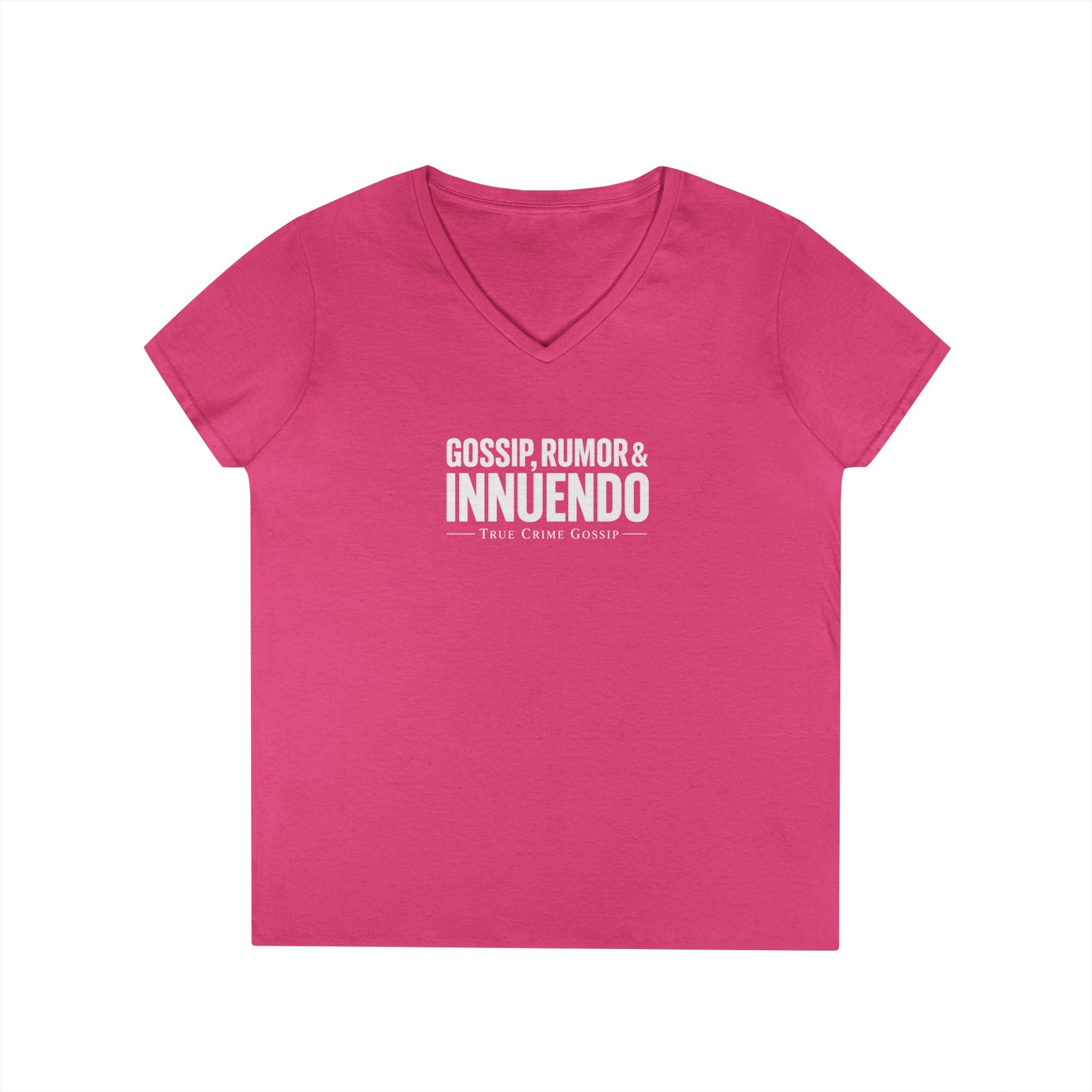 Dark Colors Ladies V-Neck T-Shirt — Subtle 'Innuendo' Graphic Tee