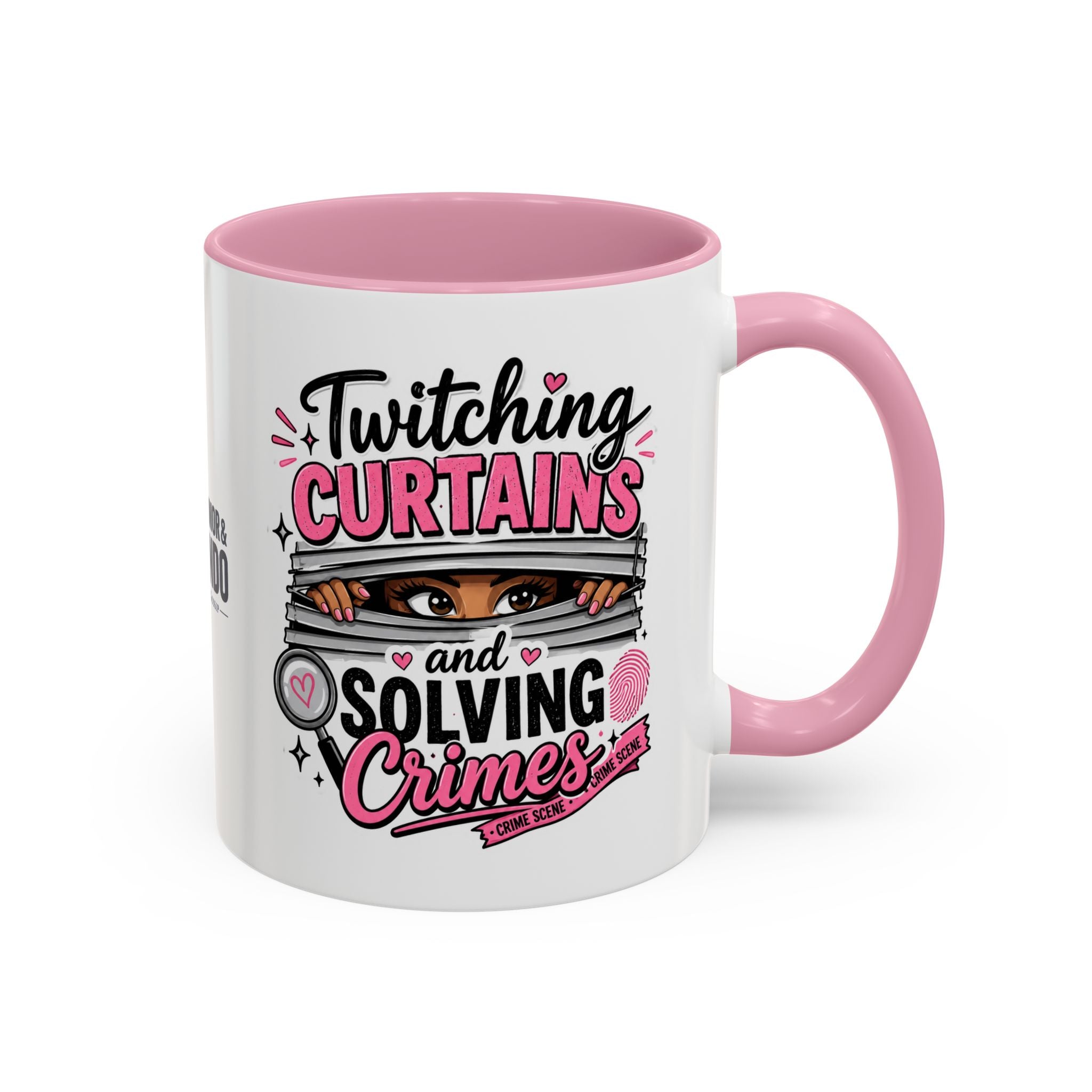 15oz Twitching Curtains Crime-Solving Mug — Funny True Crime Coffee Cup (11oz & 15oz)