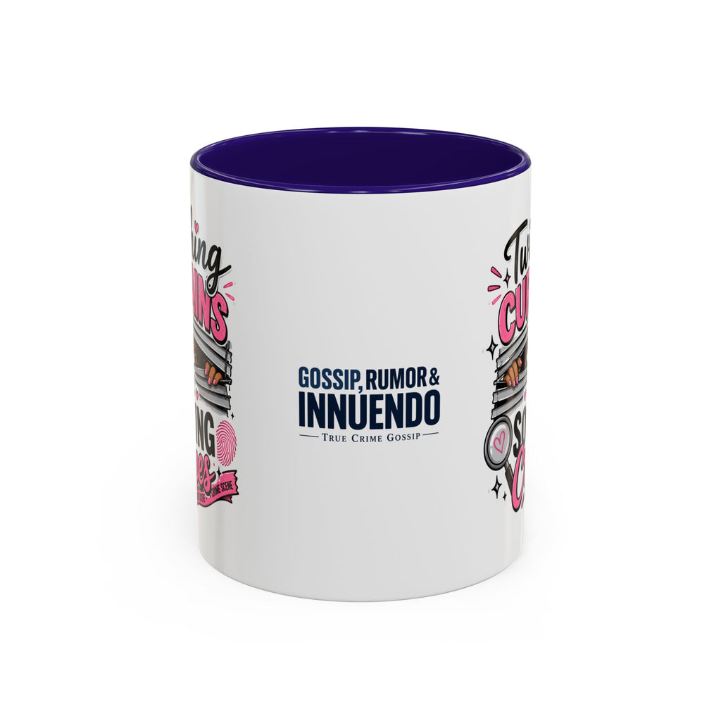 15oz Twitching Curtains Crime-Solving Mug — Funny True Crime Coffee Cup (11oz & 15oz)