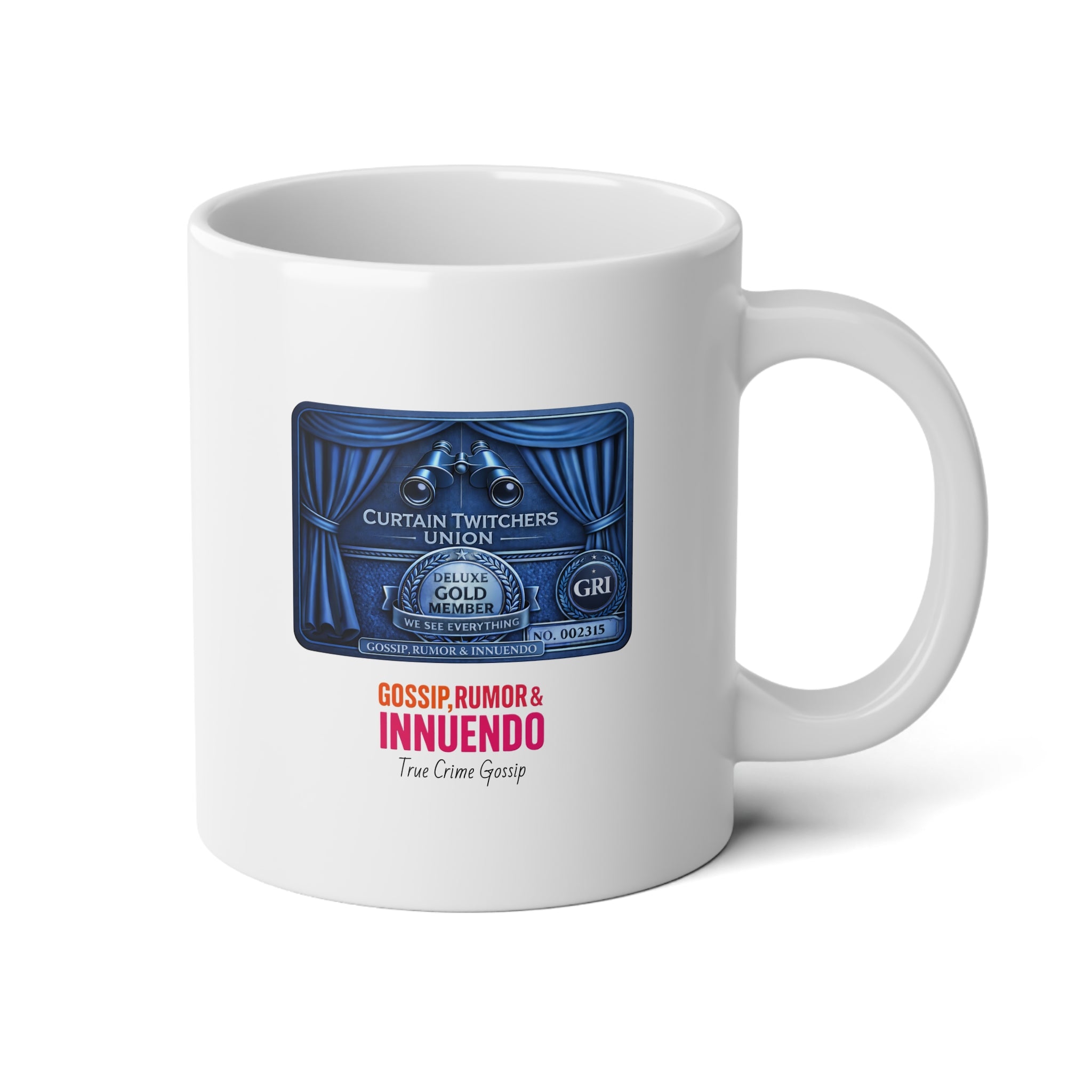 20oz Jumbo Mug – Peek Through Blinds Art Coffee Cup