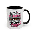 15oz Twitching Curtains Crime-Solving Mug — Funny True Crime Coffee Cup (11oz & 15oz)
