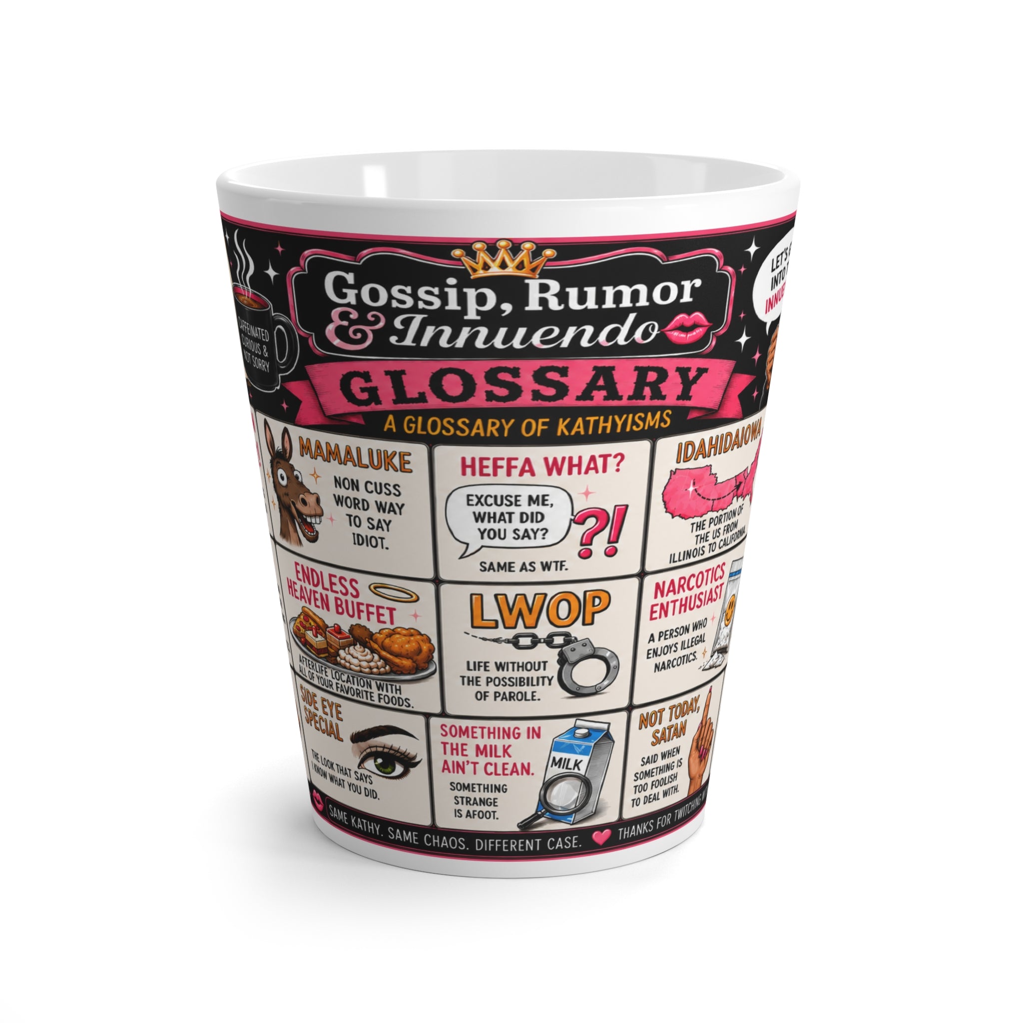 Glossary - 12 oz. Latte Mug
