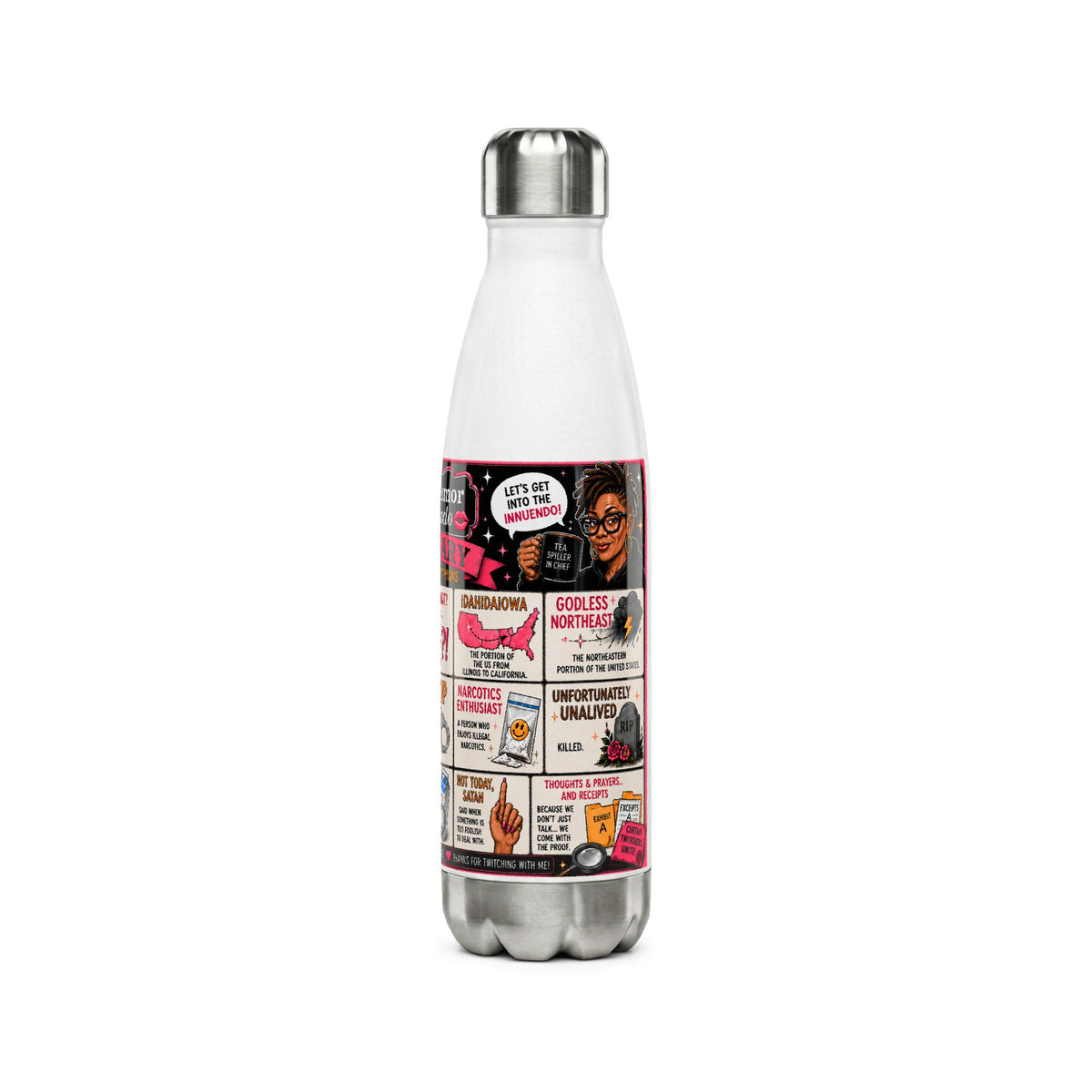 [EU Shipping] 17oz. Glossary Stainless Steel Water Bottle