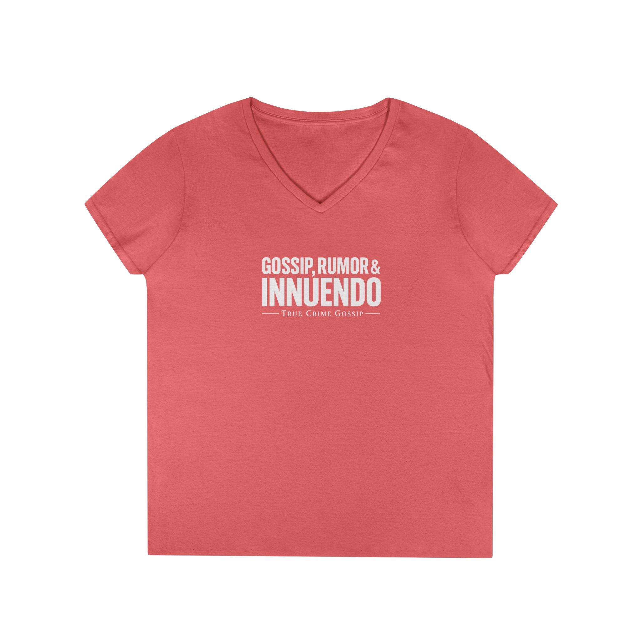 Dark Colors Ladies V-Neck T-Shirt — Subtle 'Innuendo' Graphic Tee