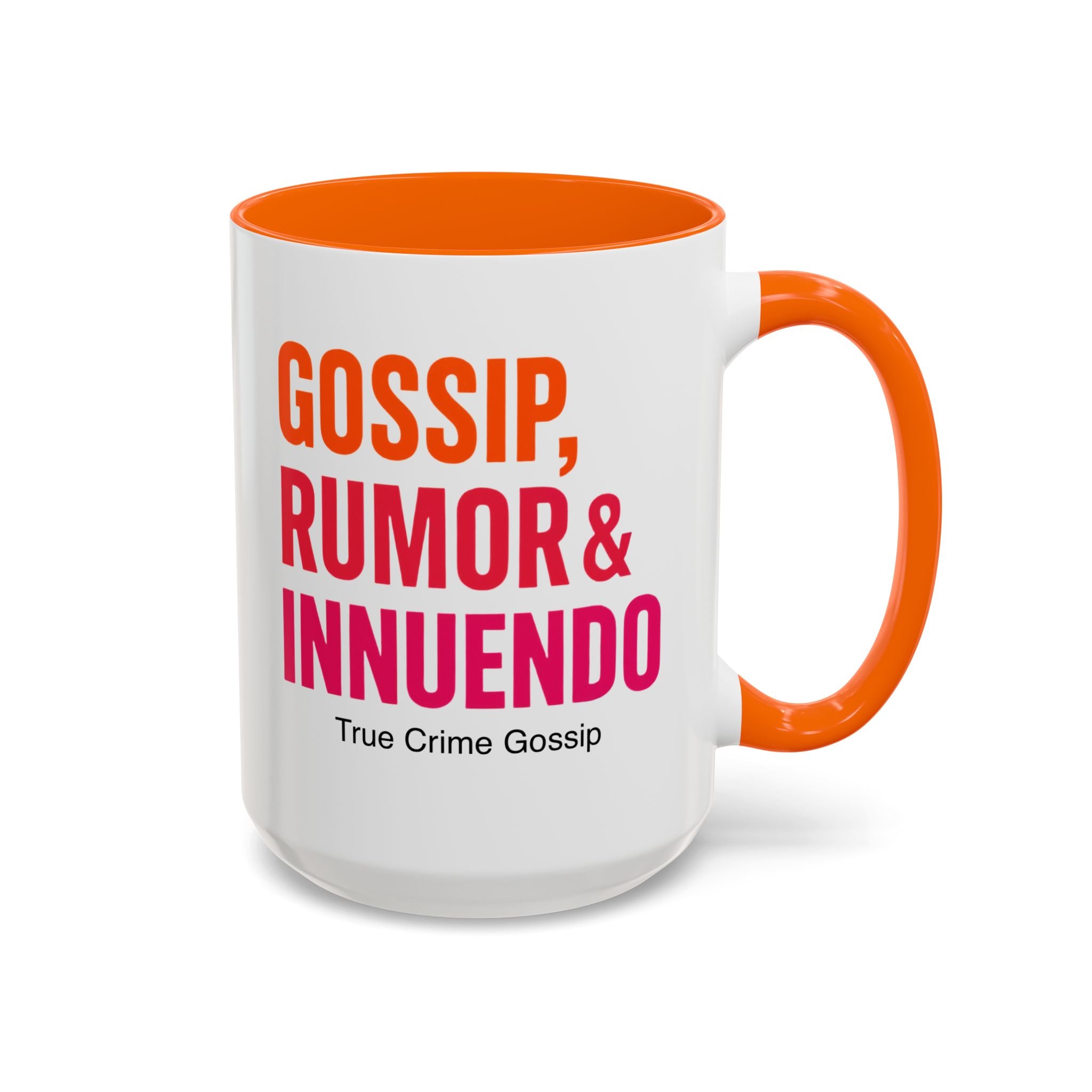 Gossip Mug, True Crime Coffee Cup, Humor Drinkware, Gift for Crime Lovers, Fun Accent Mug, Unique Tea Mug