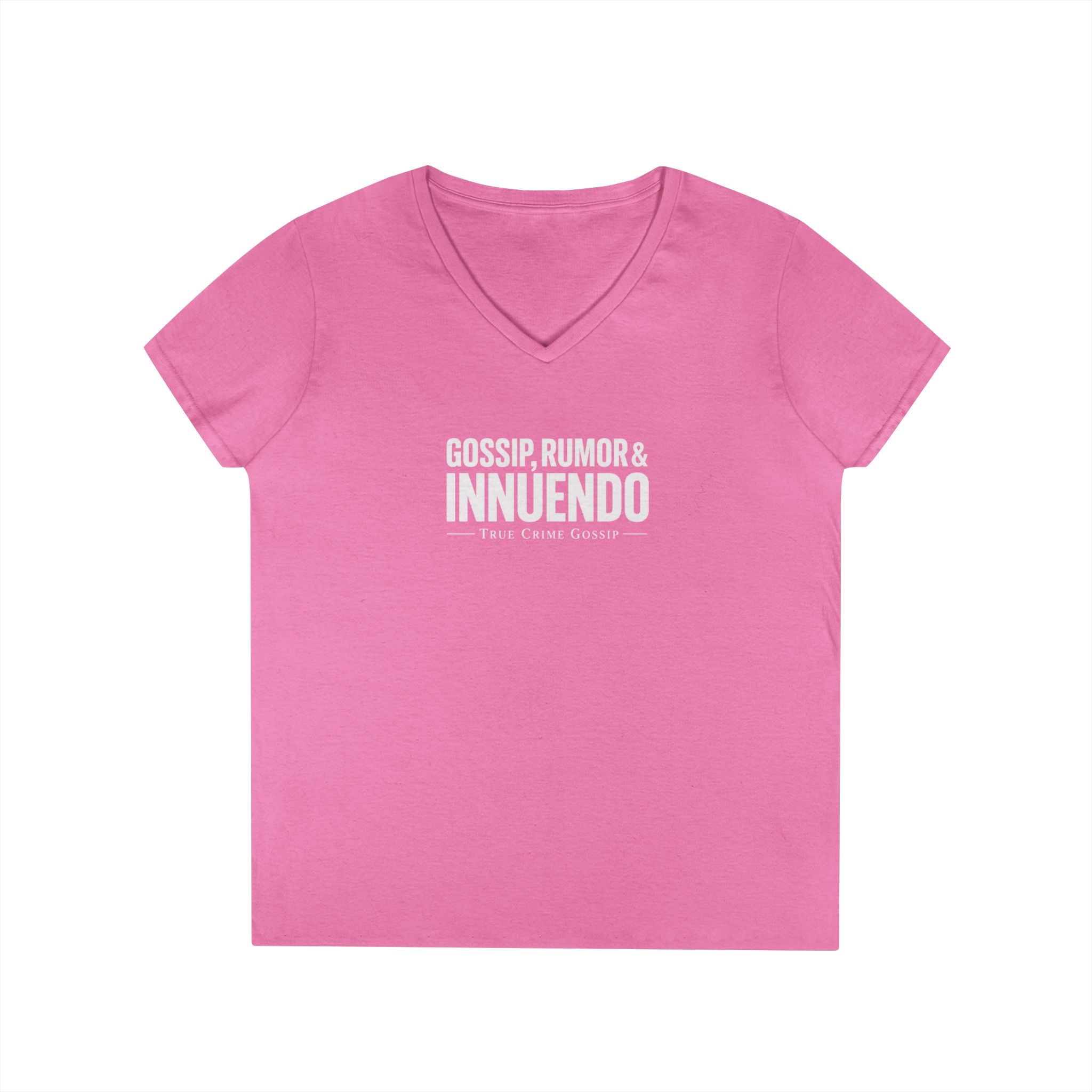 Dark Colors Ladies V-Neck T-Shirt — Subtle 'Innuendo' Graphic Tee