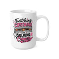 [EU Shipping] 15oz. Twitching Curtains and Solving Crimes Ceramic Coffee Mug