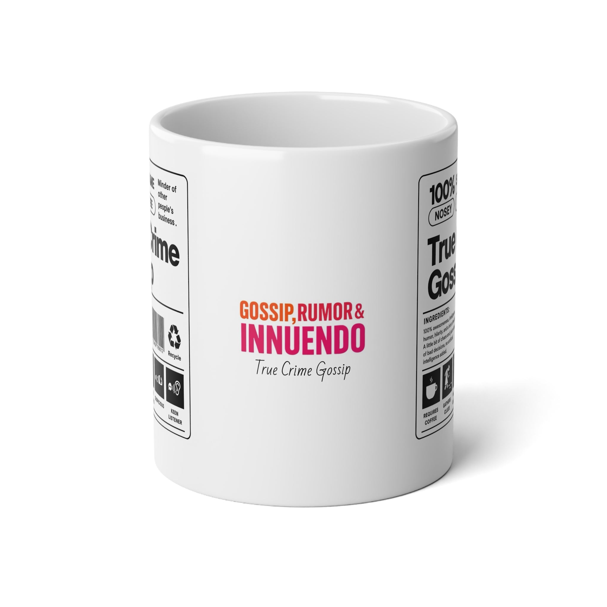 Jumbo Ingredient Mug, 20oz