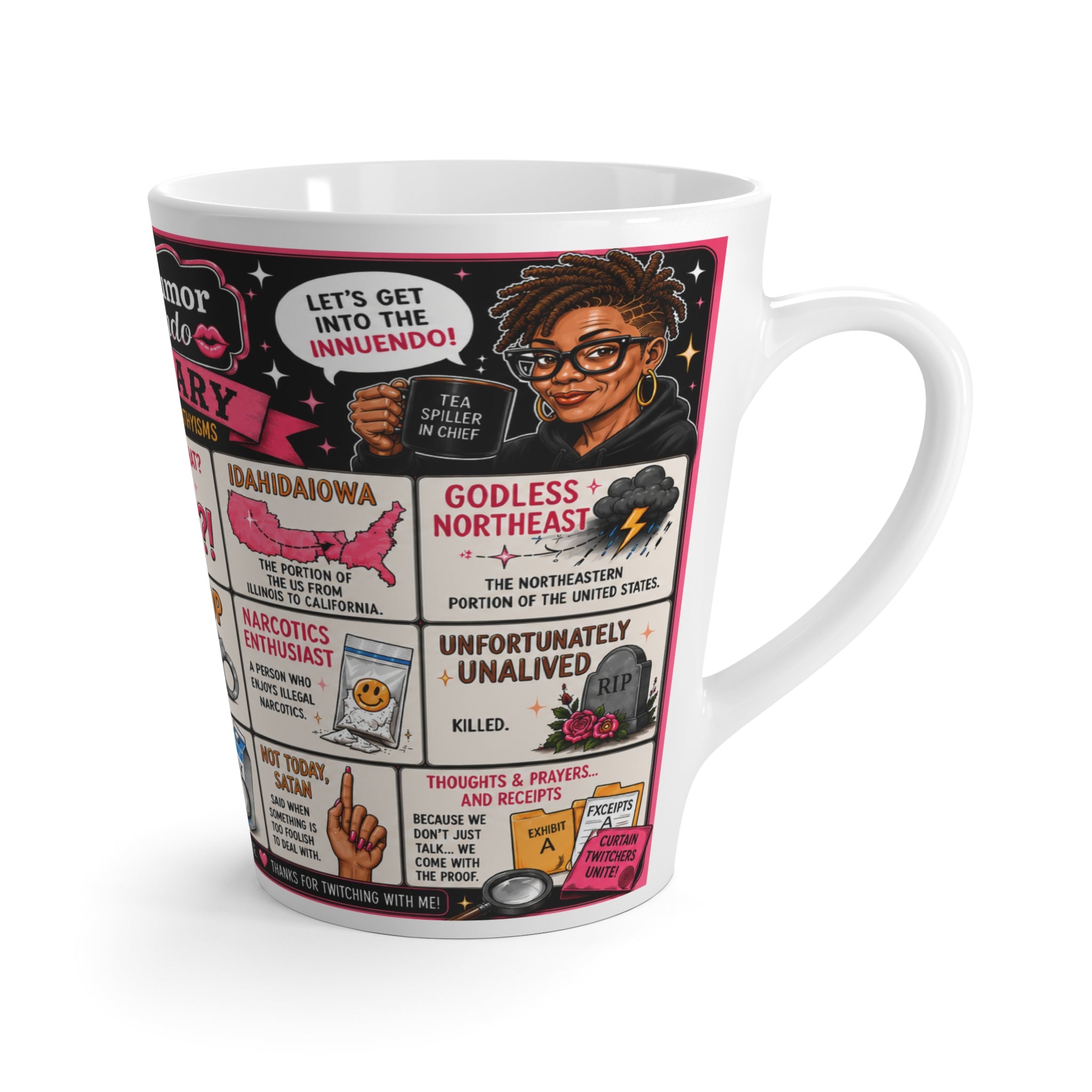 Glossary - 12 oz. Latte Mug