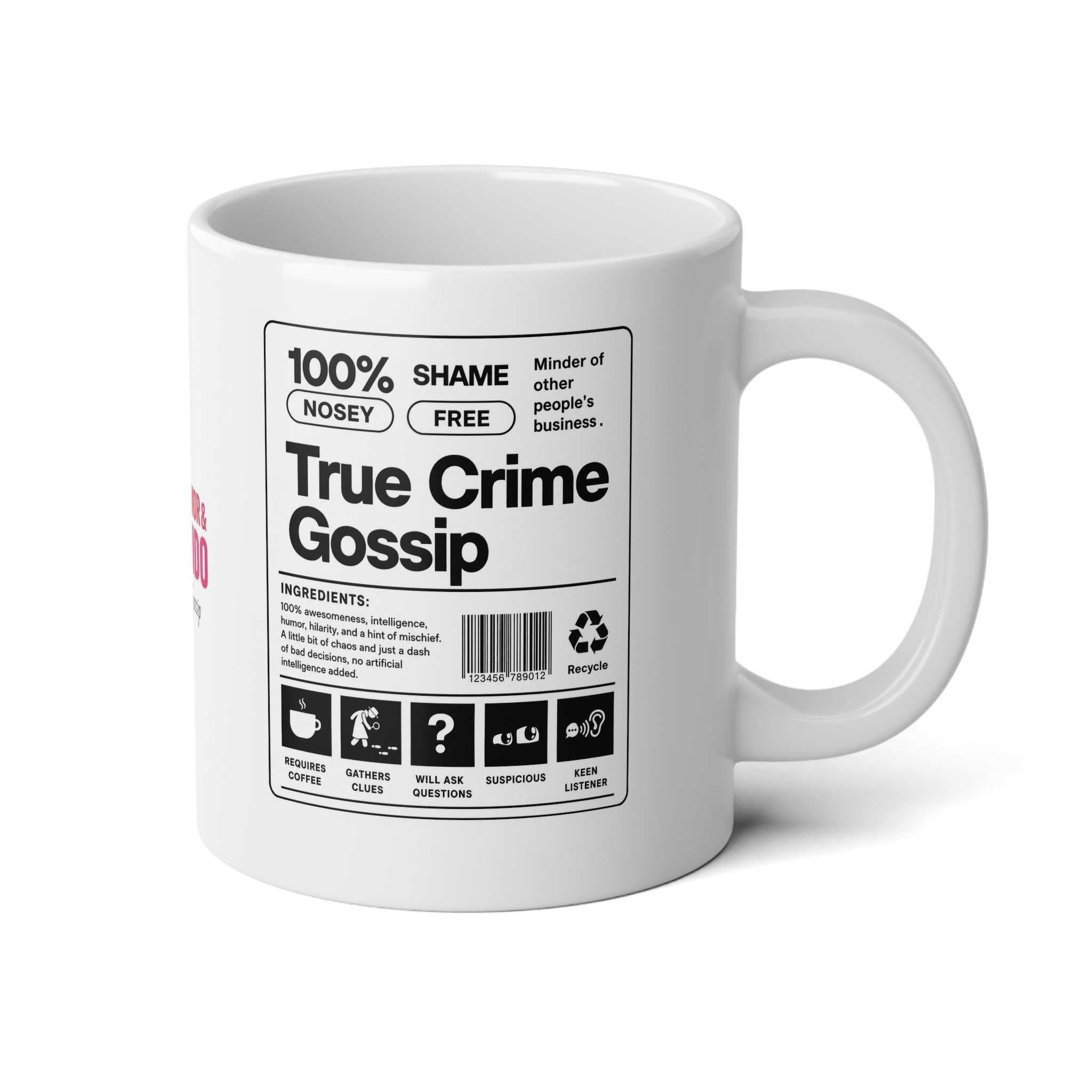 Jumbo Ingredient Mug, 20oz
