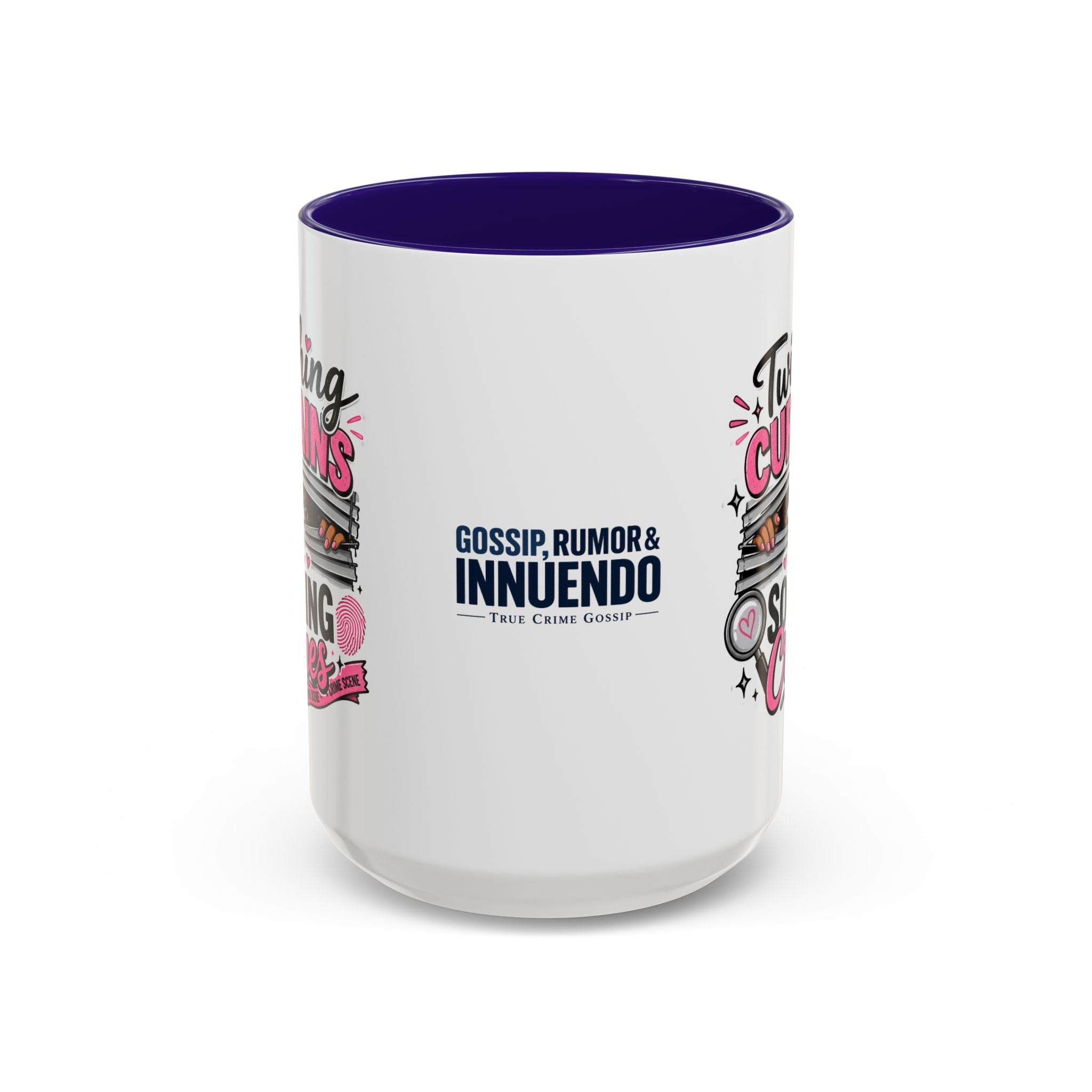 15oz Twitching Curtains Crime-Solving Mug — Funny True Crime Coffee Cup (11oz & 15oz)