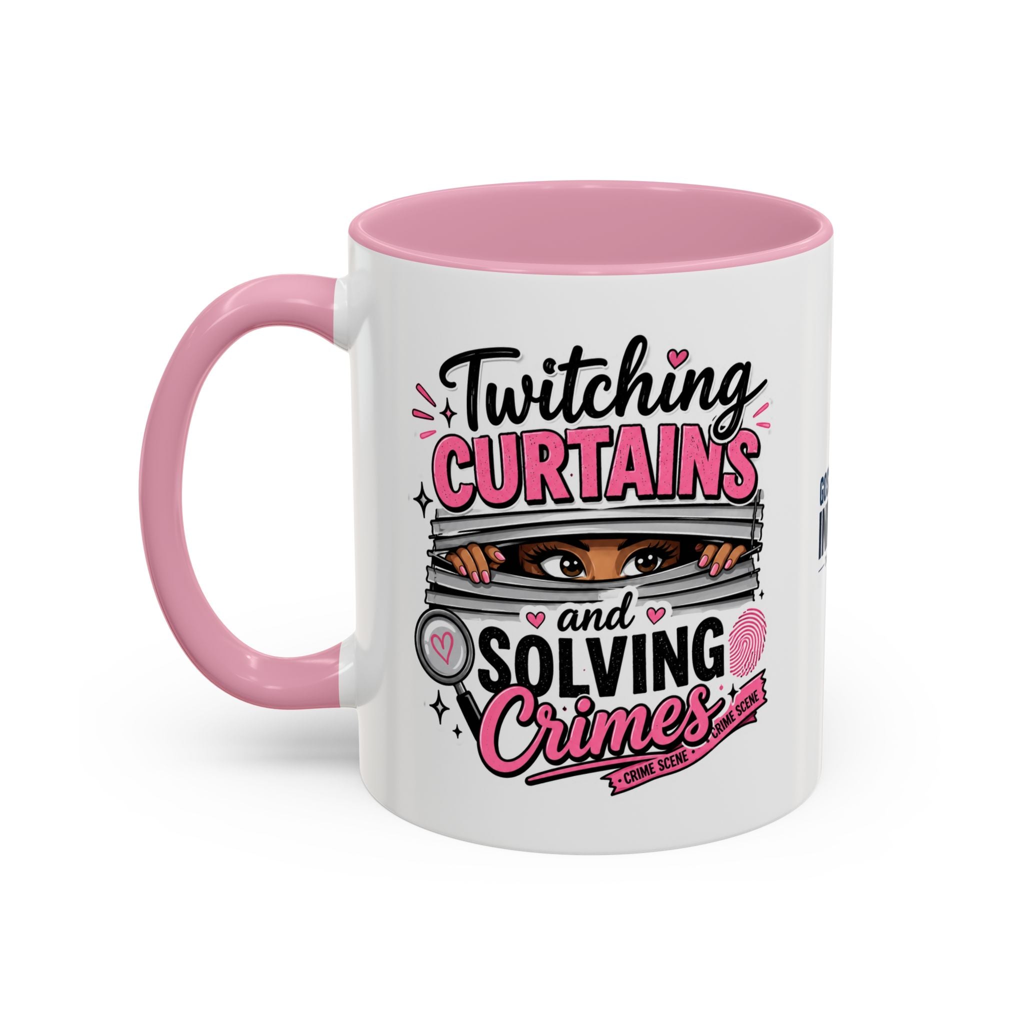 15oz Twitching Curtains Crime-Solving Mug — Funny True Crime Coffee Cup (11oz & 15oz)