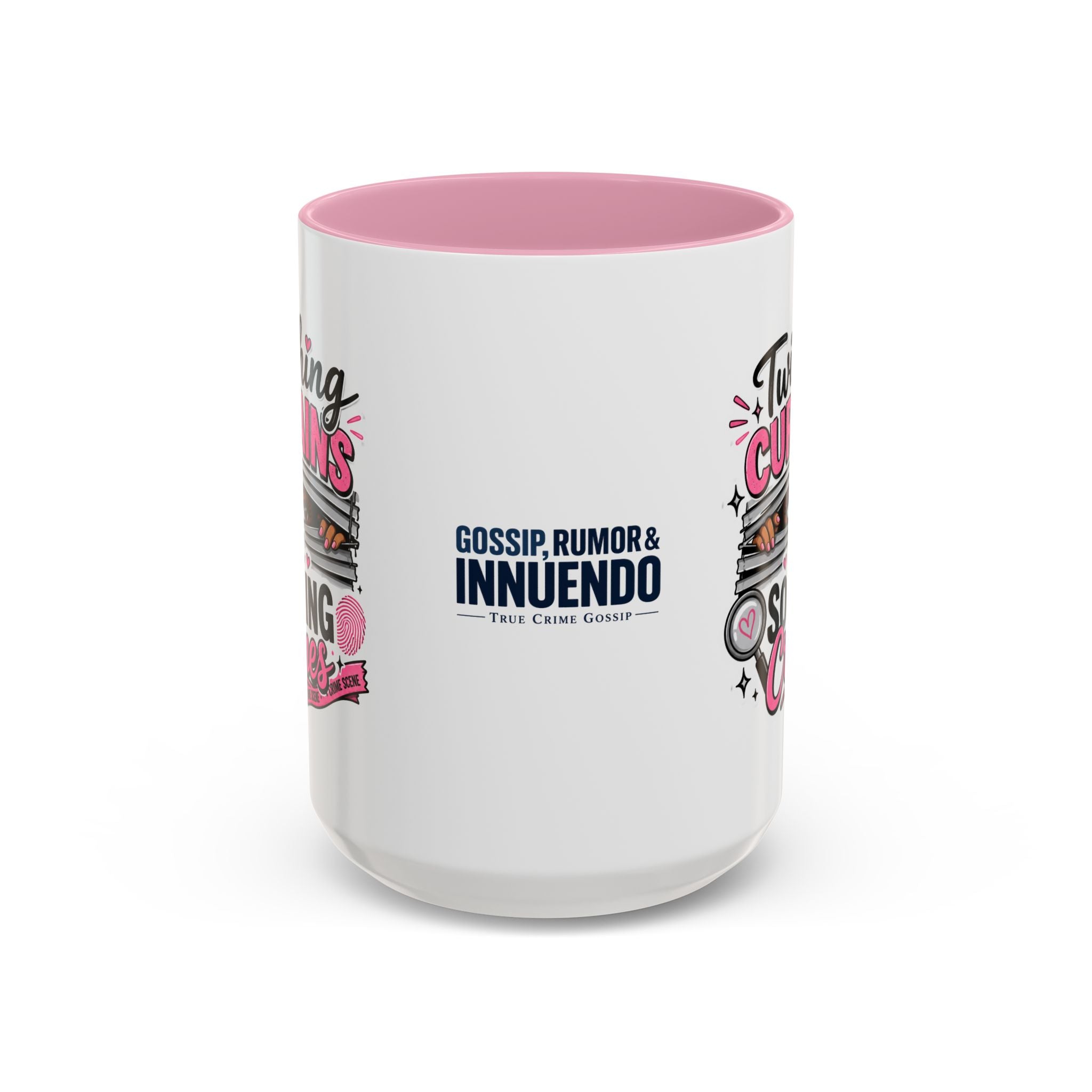 15oz Twitching Curtains Crime-Solving Mug — Funny True Crime Coffee Cup (11oz & 15oz)