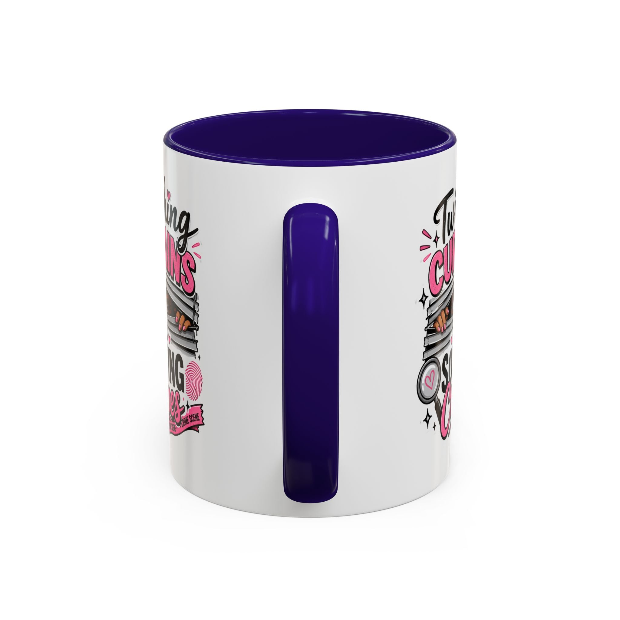 15oz Twitching Curtains Crime-Solving Mug — Funny True Crime Coffee Cup (11oz & 15oz)