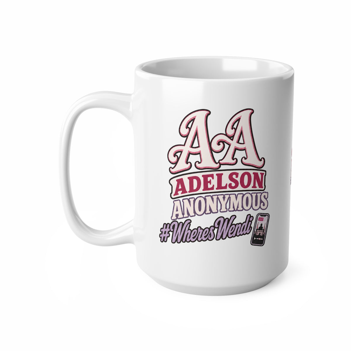 [EU Shipping]  15 oz. Adelson Anonymous Coffee Mug — "Gossip, Rumor & Innuendo"