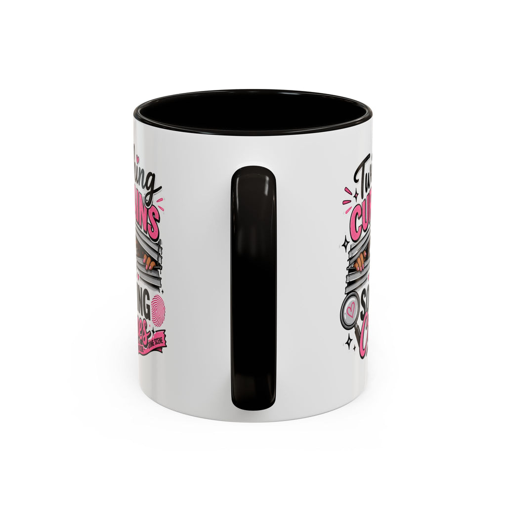 15oz Twitching Curtains Crime-Solving Mug — Funny True Crime Coffee Cup (11oz & 15oz)