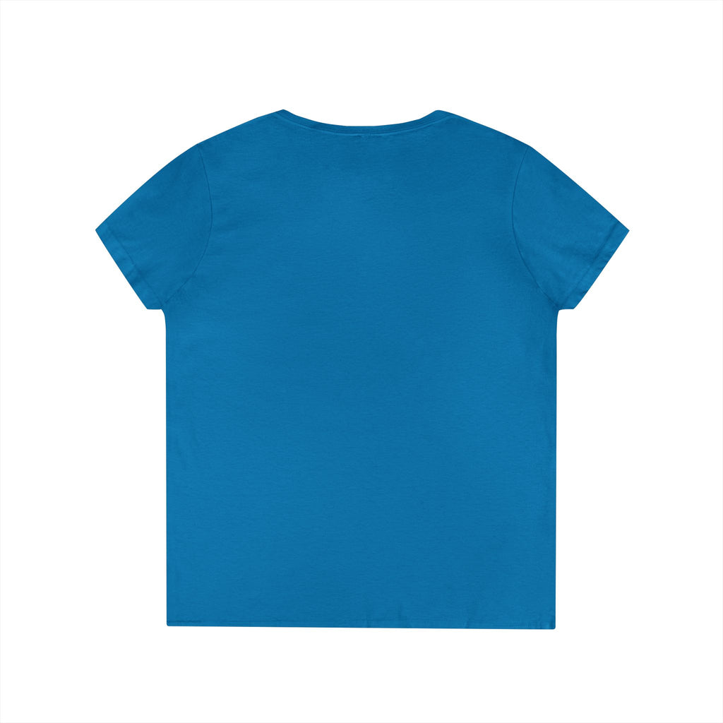 Dark Colors Ladies V-Neck T-Shirt — Subtle 'Innuendo' Graphic Tee