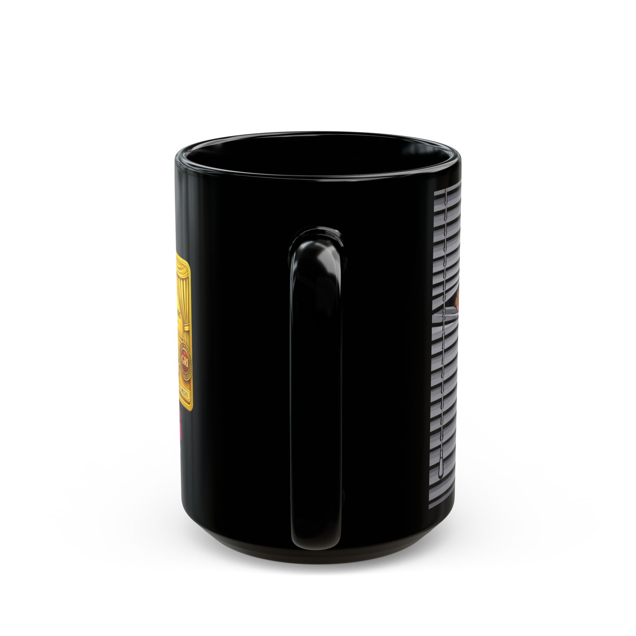 "Curtain Twitchers' 15 oz. Black Coffee Mug