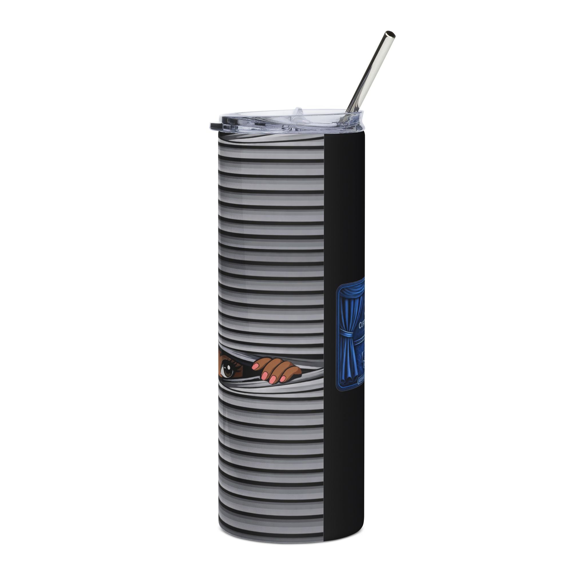 Peeking Through Blinds 20oz Stainless Tumbler