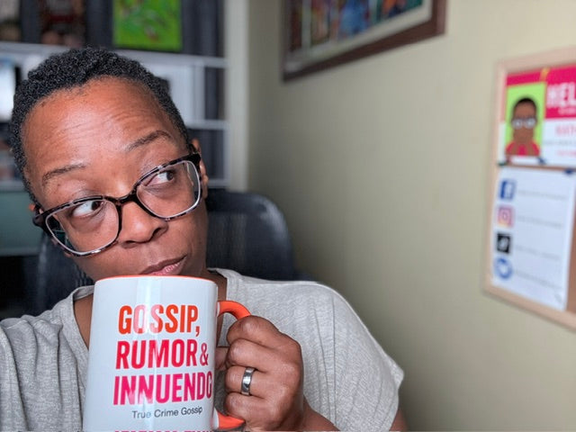 15 oz. Gossip Rumor Innuendo Mug (Orange Handle & Interior)